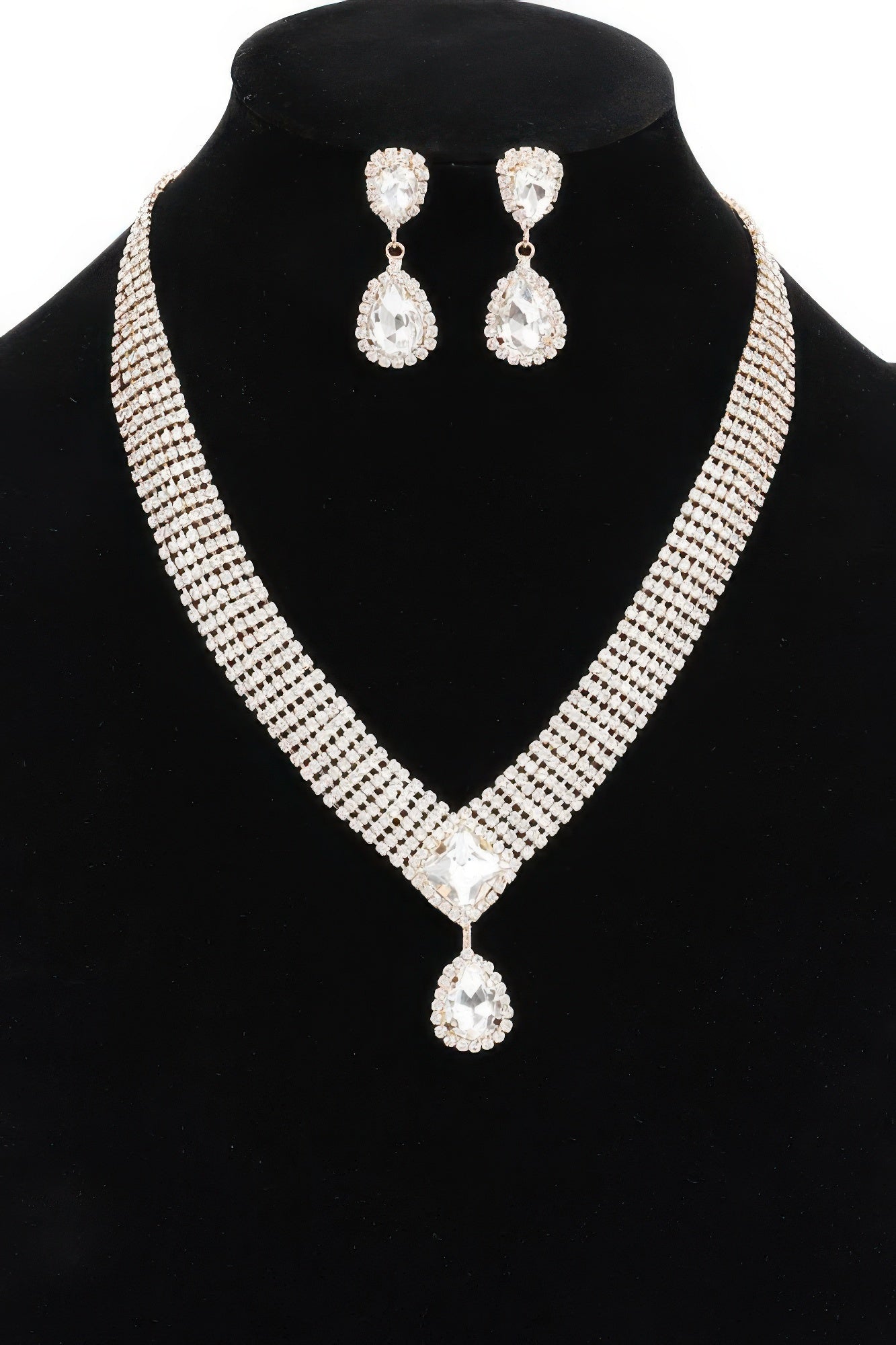 Radiant Rhinestone Necklace Set - Donny's Angel