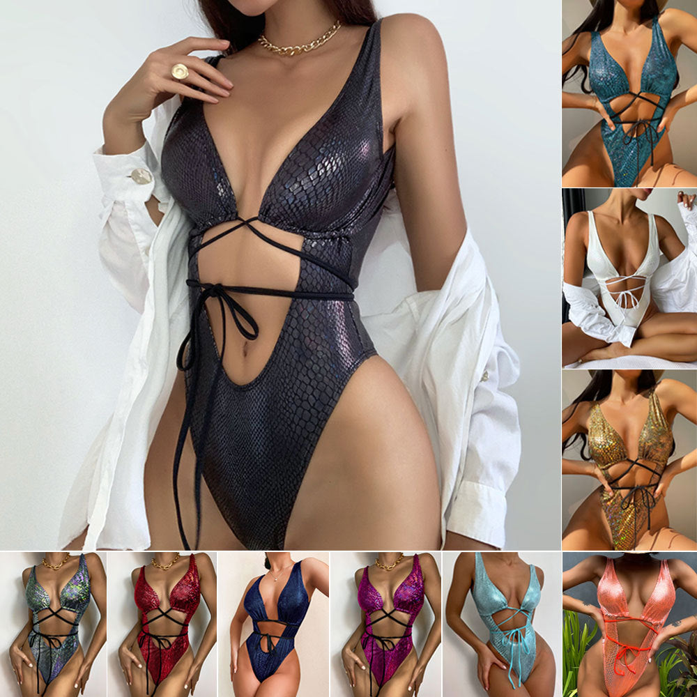 Luxe Lace-Up One-Piece - Donny's Angel