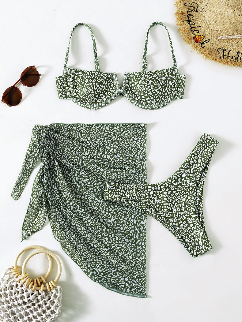 Chic Untamed Print 3-Piece Swim Set - Donny's Angel