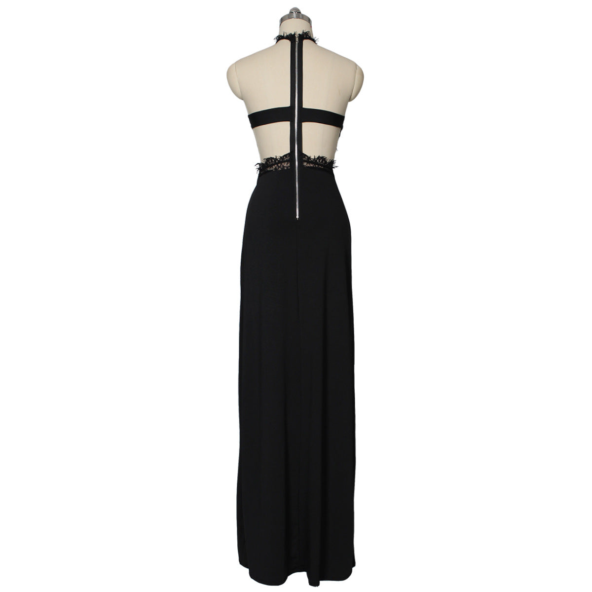 Celestial Lace Double High Slit Evening Dress - Donny's Angel