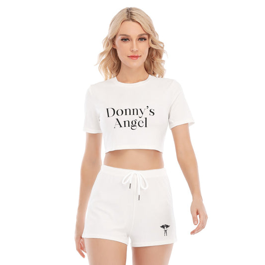 Donny's Angel Ribbed Cropped Leisure Set