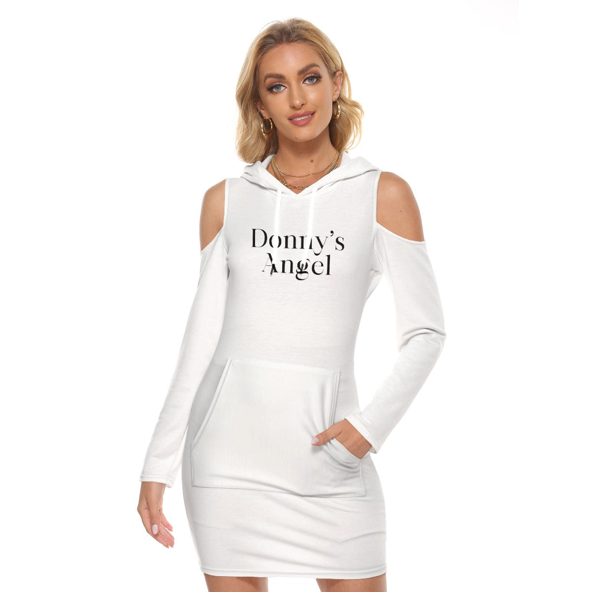 Donny's Angel Cutout Hooded Dress - Donny's Angel