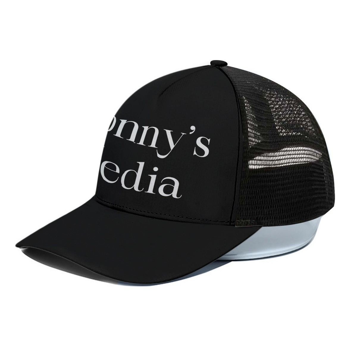 Donny's Media Trucker Hat With Black Half-mesh - Donny's Angel