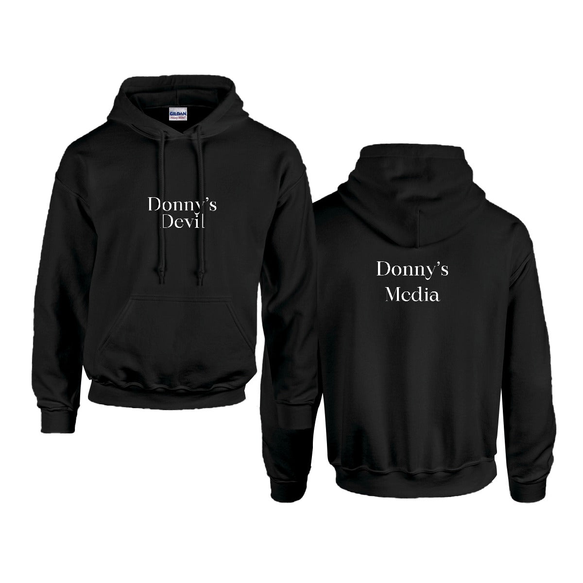 Donny's Media Hoodie - Customizable Front Logo - Donny's Angel