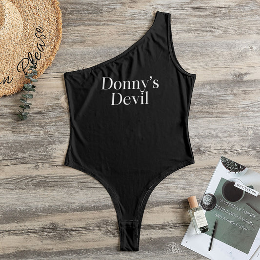 Donny's Devil One-Shoulder Bodysuit - Donny's Angel