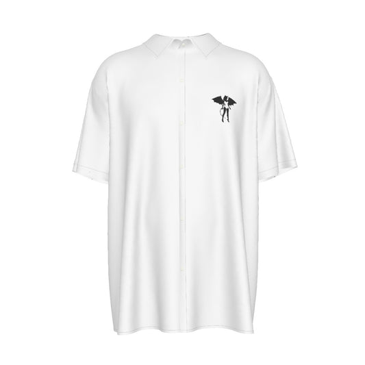 Donny's Devil Logo Silk Like Short-Sleeved Shirt