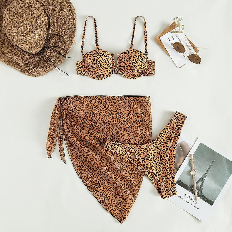 Chic Untamed Print 3-Piece Swim Set - Donny's Angel