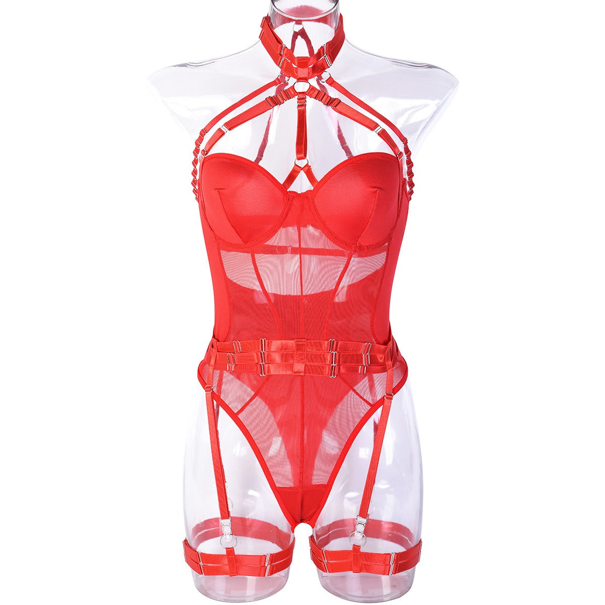 Allure Fusion Mesh Bodysuit Ensemble - Donny's Angel