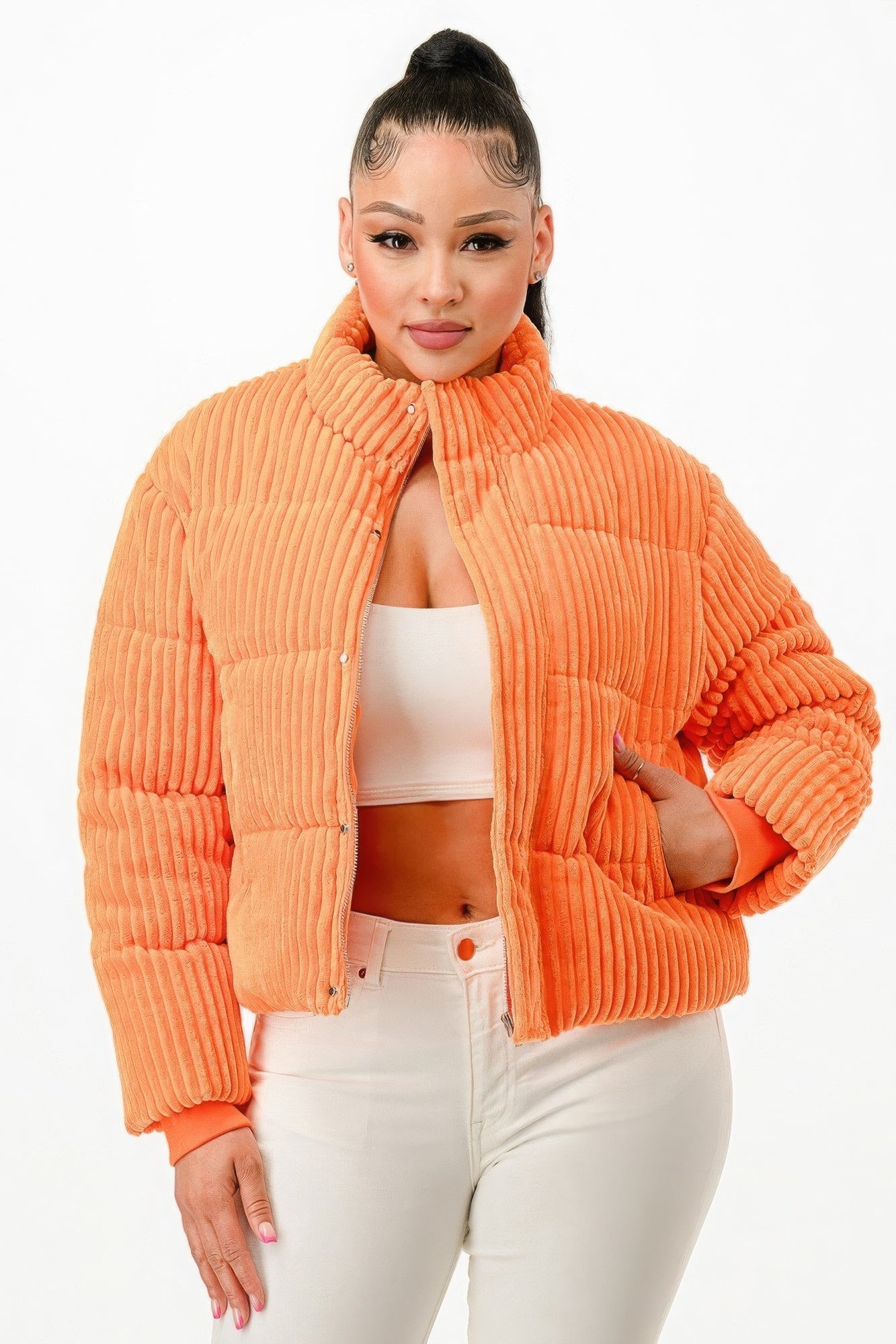 Corduroy Puffer Jacket - Donny's Angel