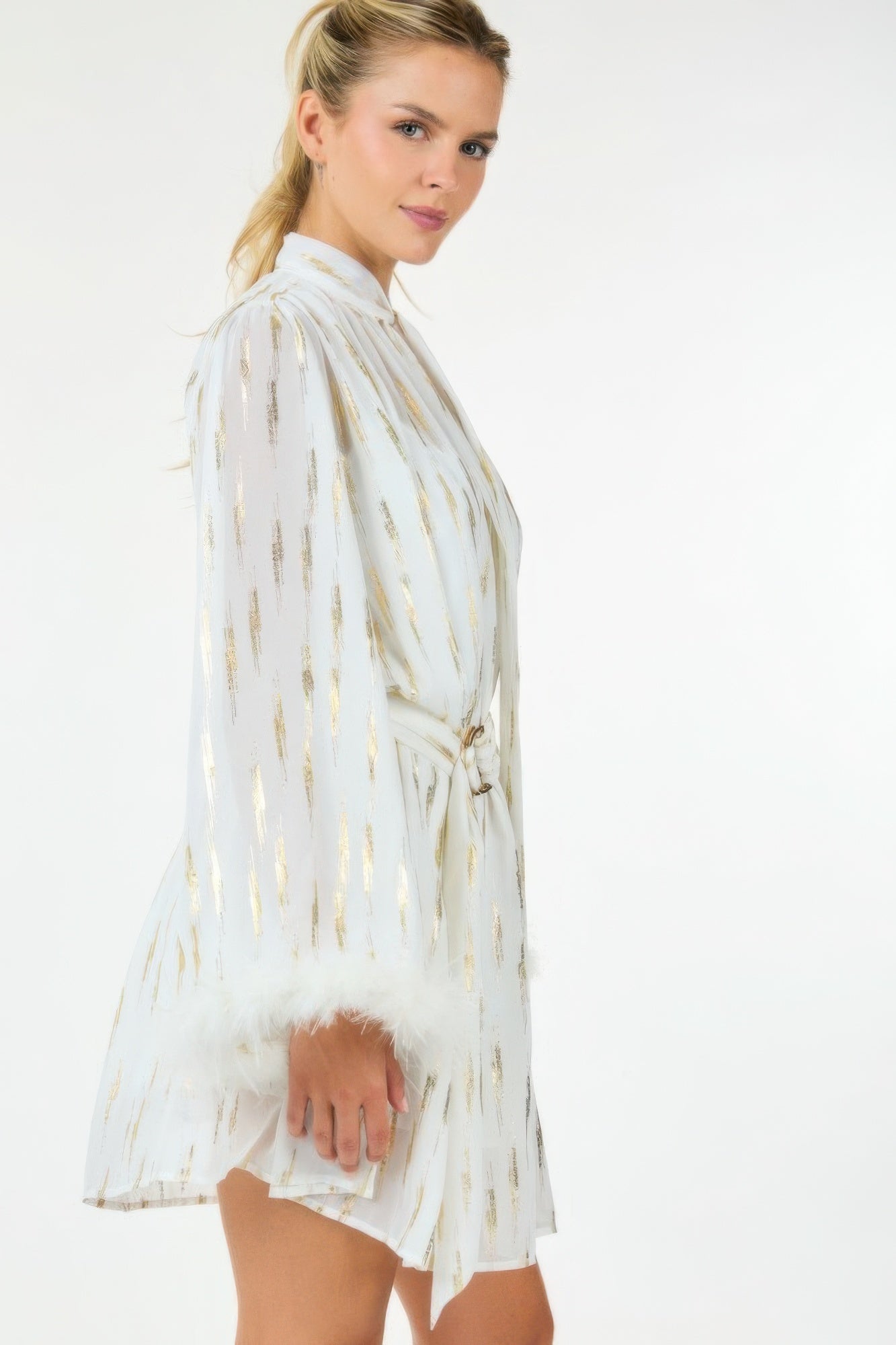 Reflective Print Short Dress - Donny's Angel