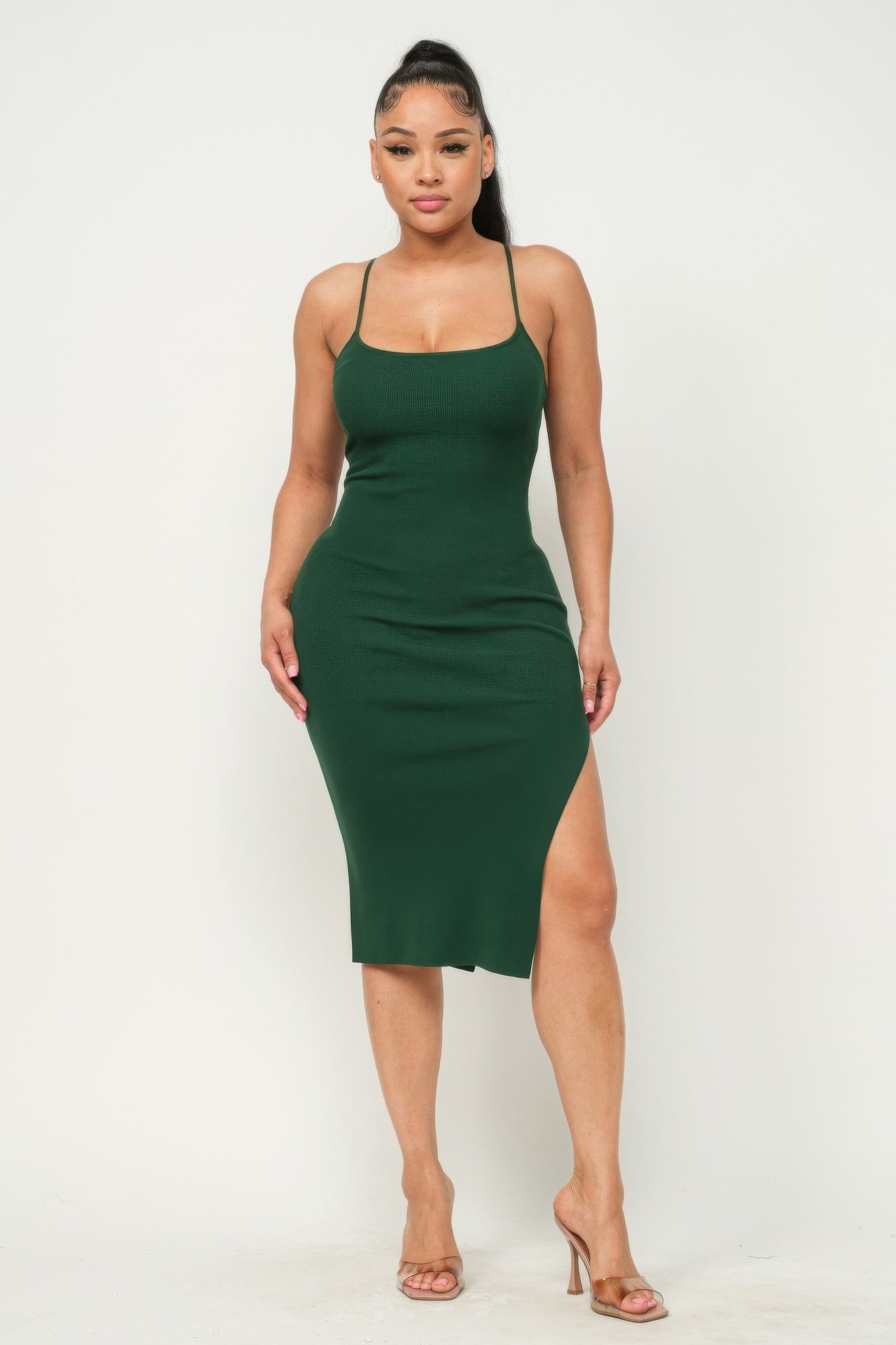 Side Slit Cami Dress - Donny's Angel