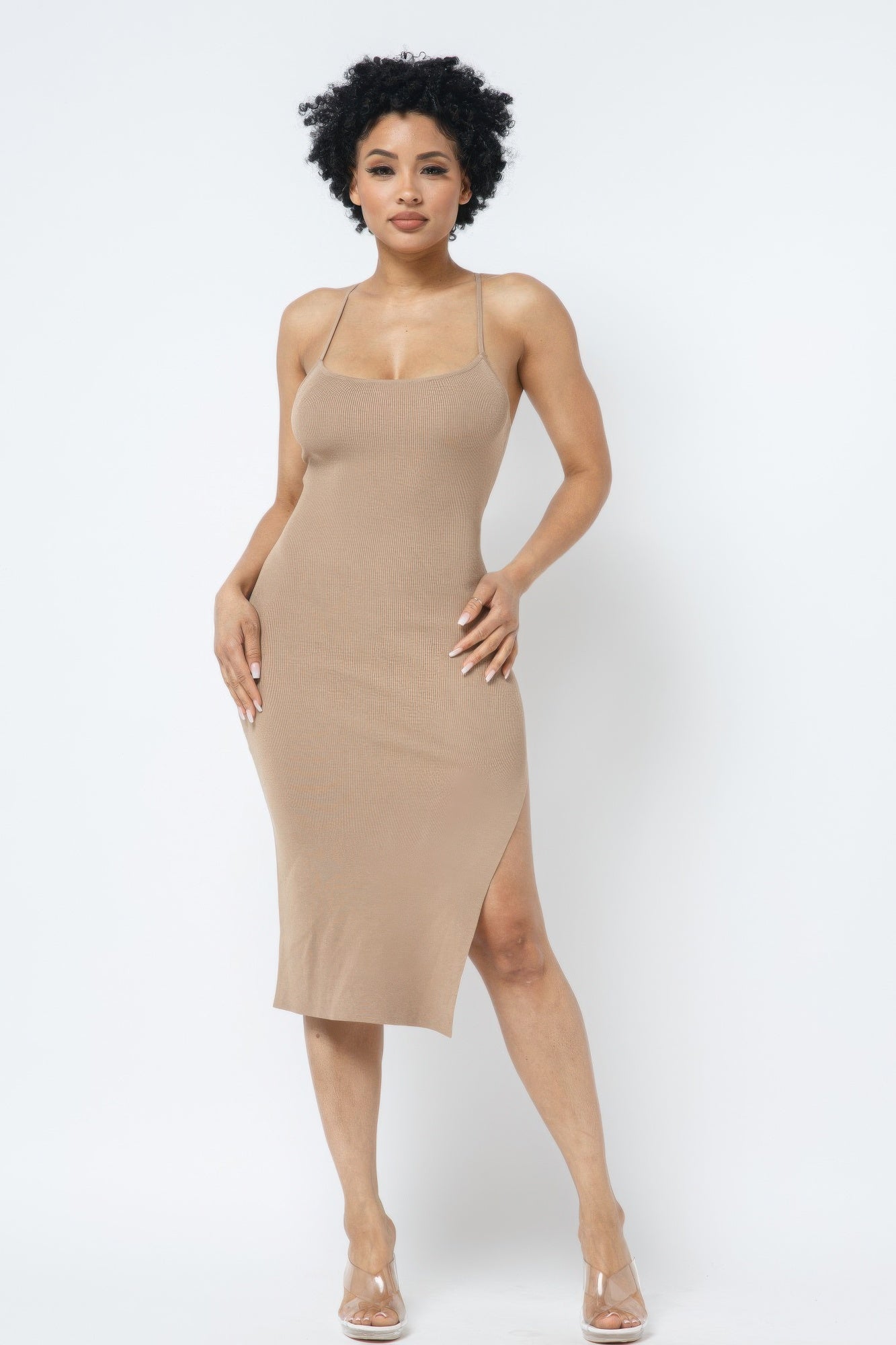 Side Slit Cami Dress - Donny's Angel