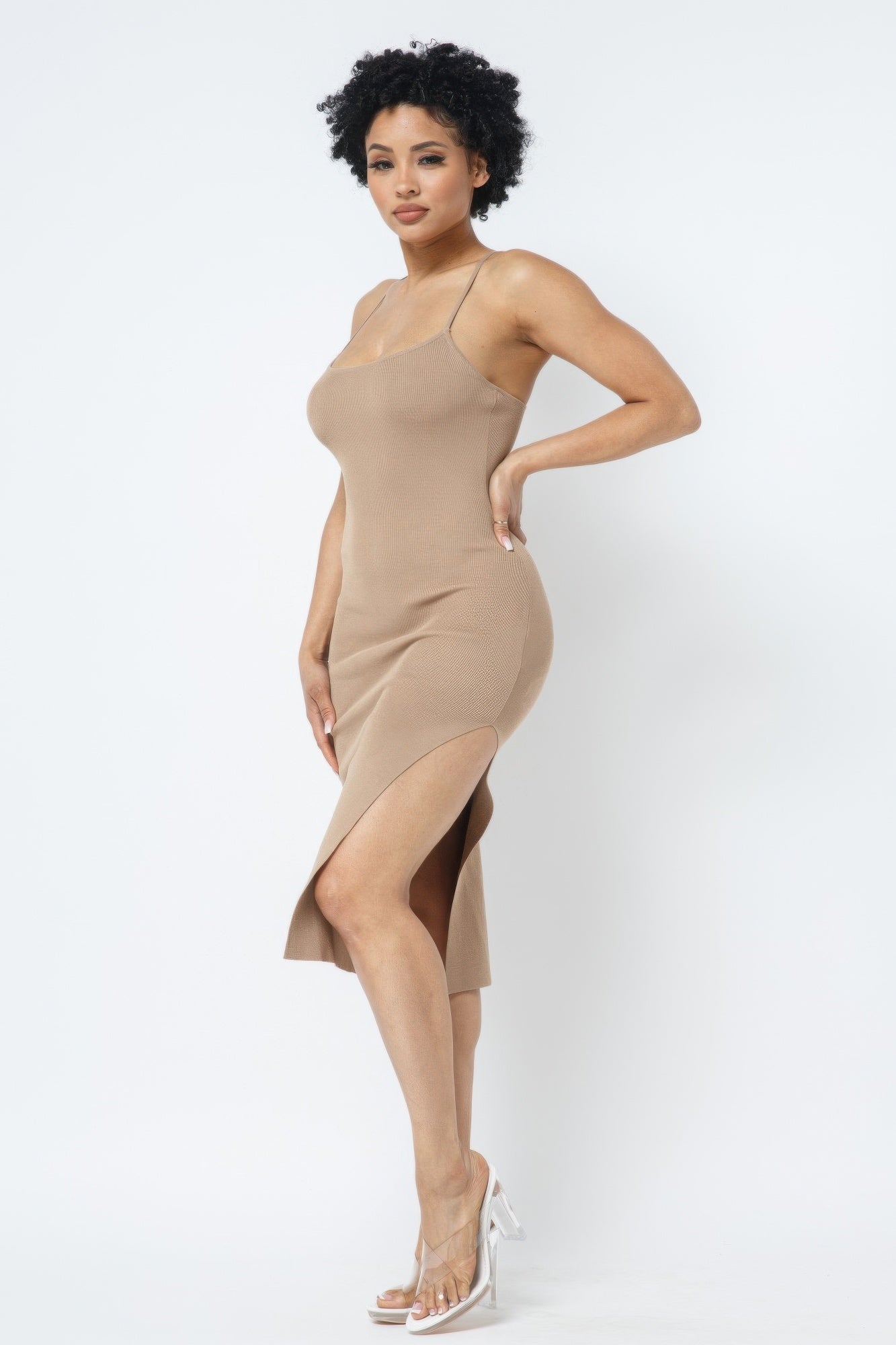 Side Slit Cami Dress - Donny's Angel