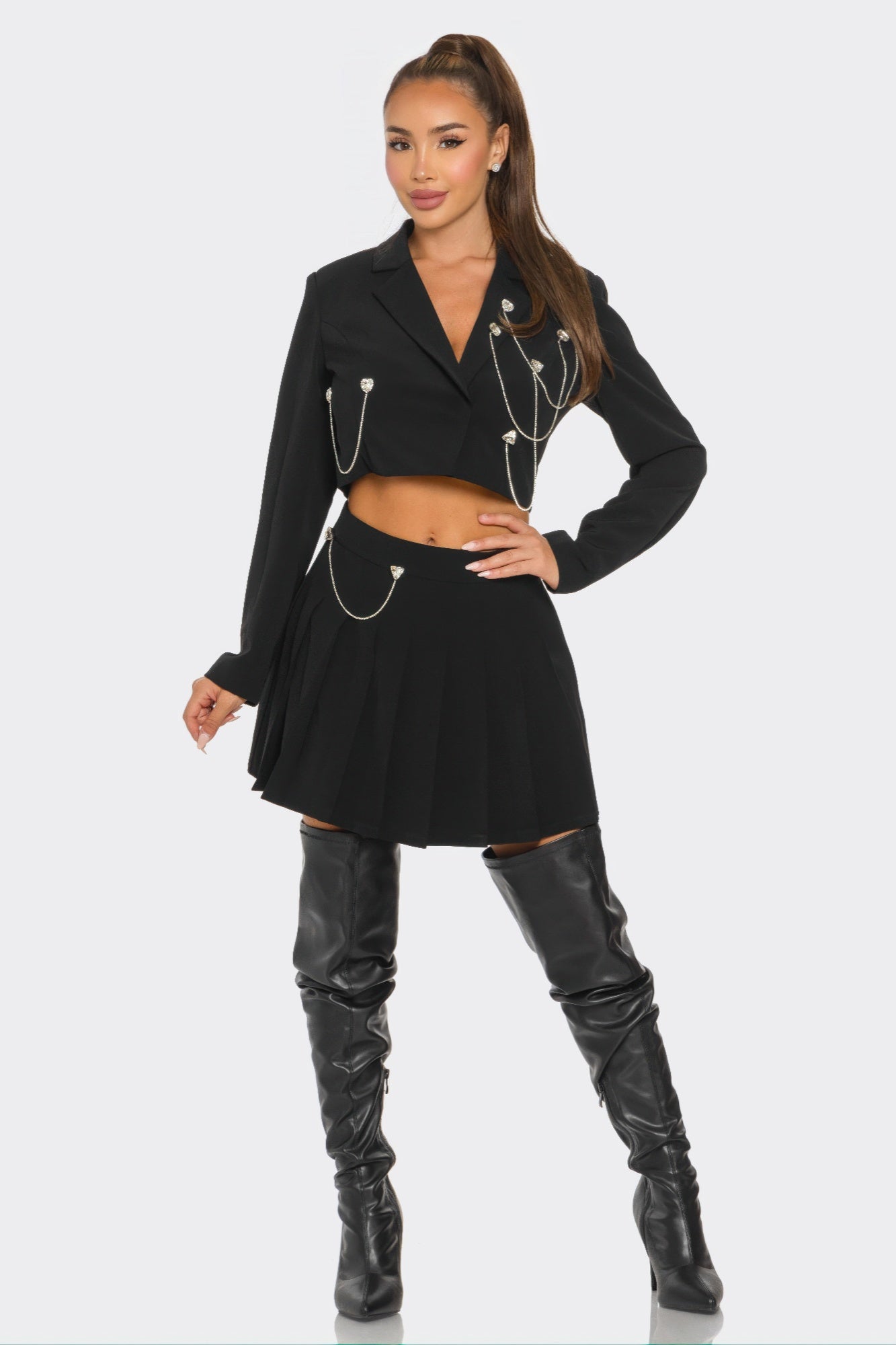 Pleated Skirt Set - Donny's Angel