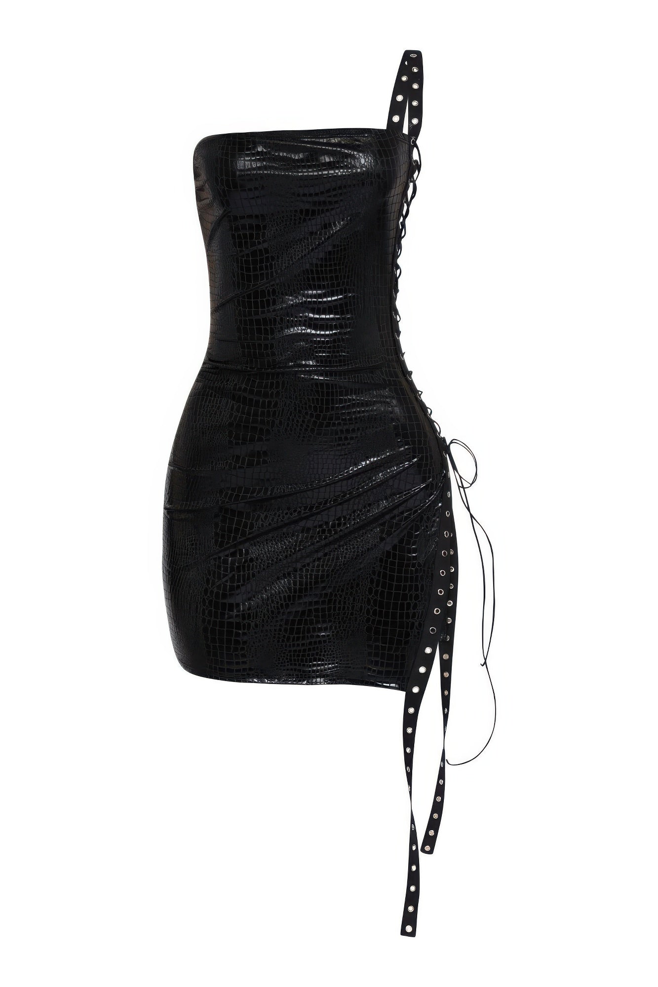 Side Open Lace Up Tube Dress - Donny's Angel