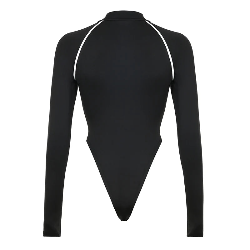 Sexy High Cut Women Motivation Full Sleeve Bodysuit - Donny's Angel