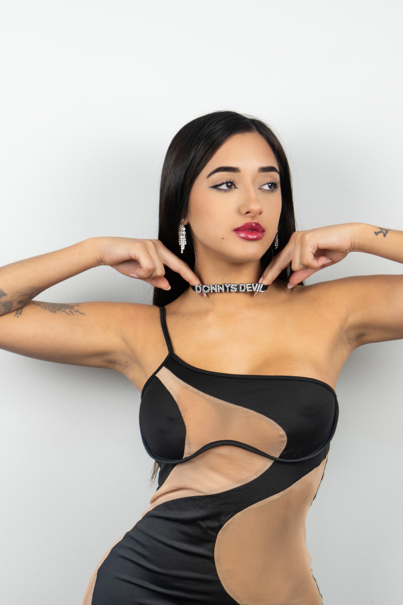 Alluring Mesh Bodycon Dress