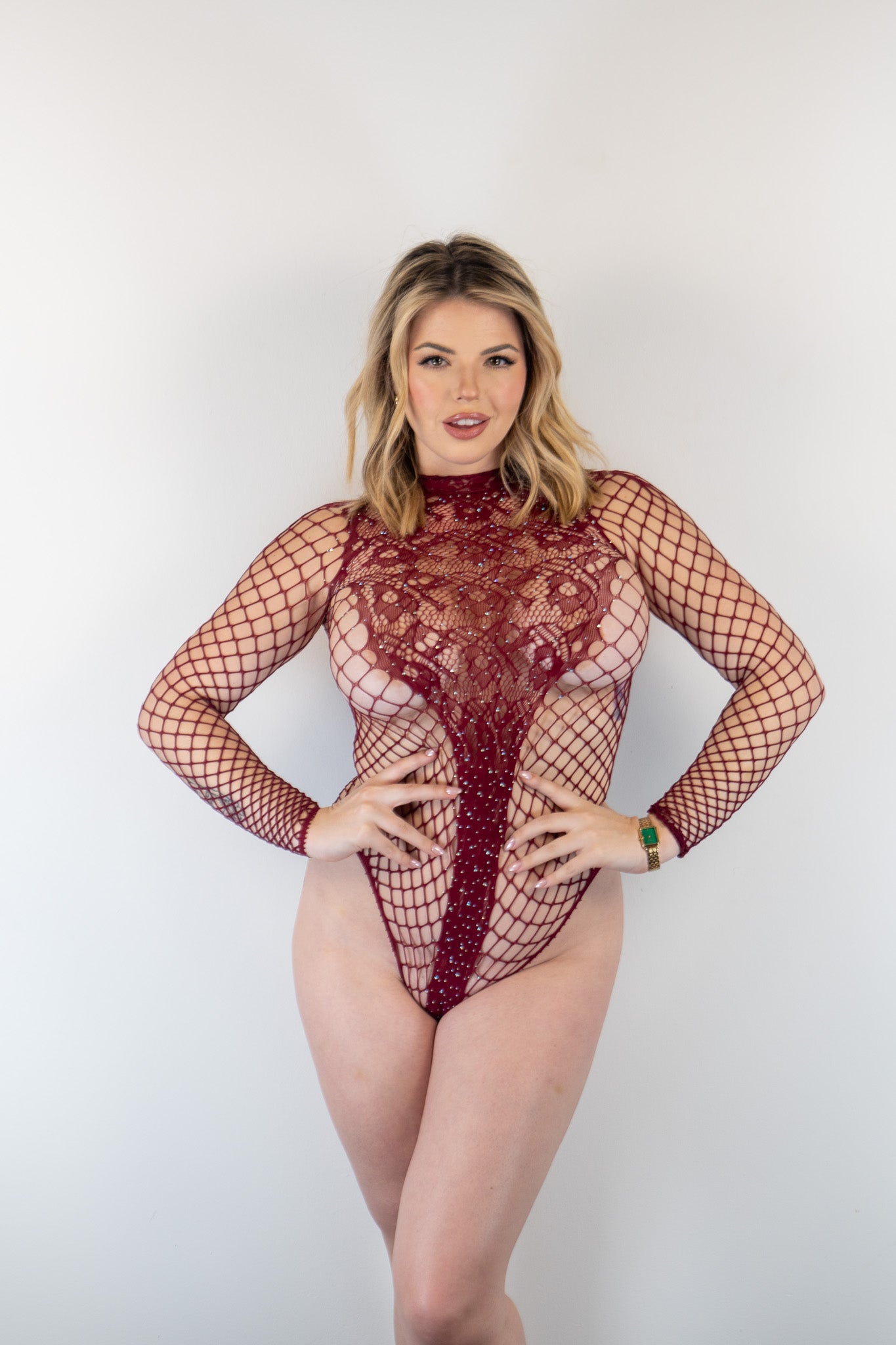 Celestial Fishnet Bodysuit lingerie - Donny's Angel