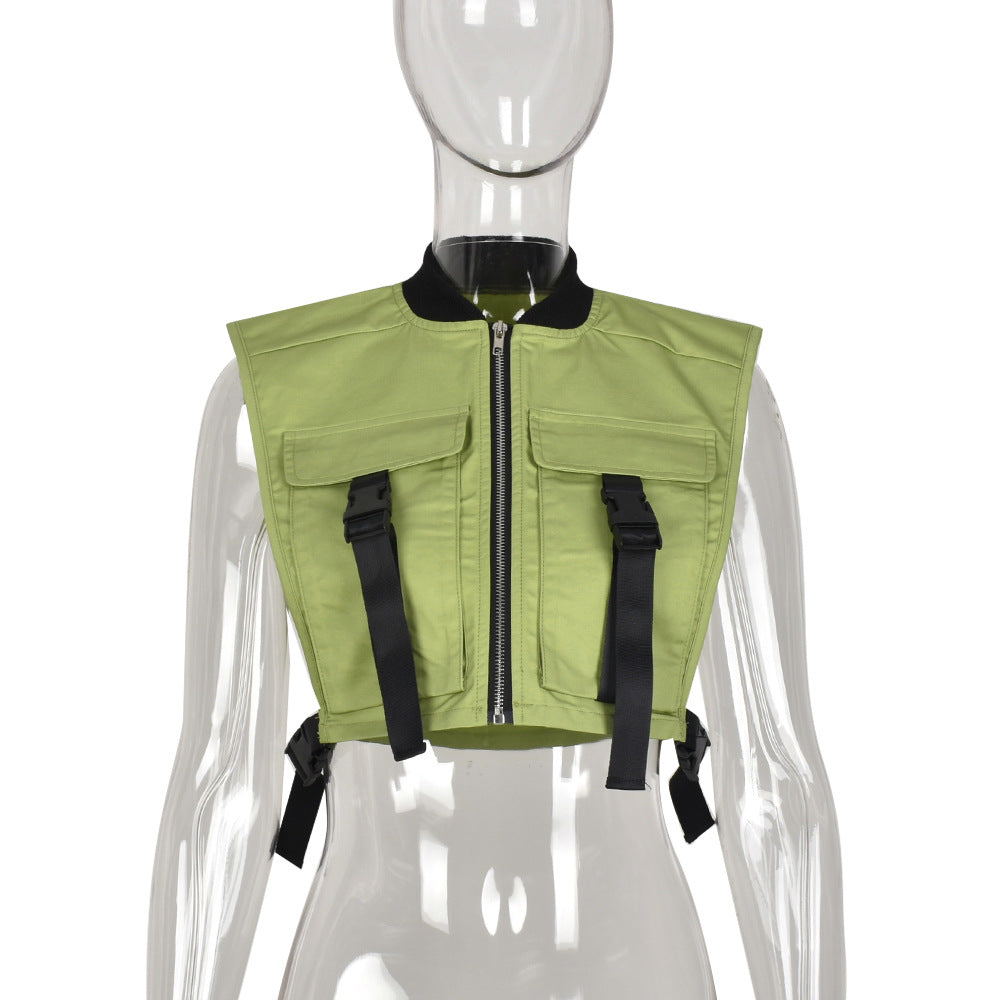 Hollow Buckle Fashion Vest