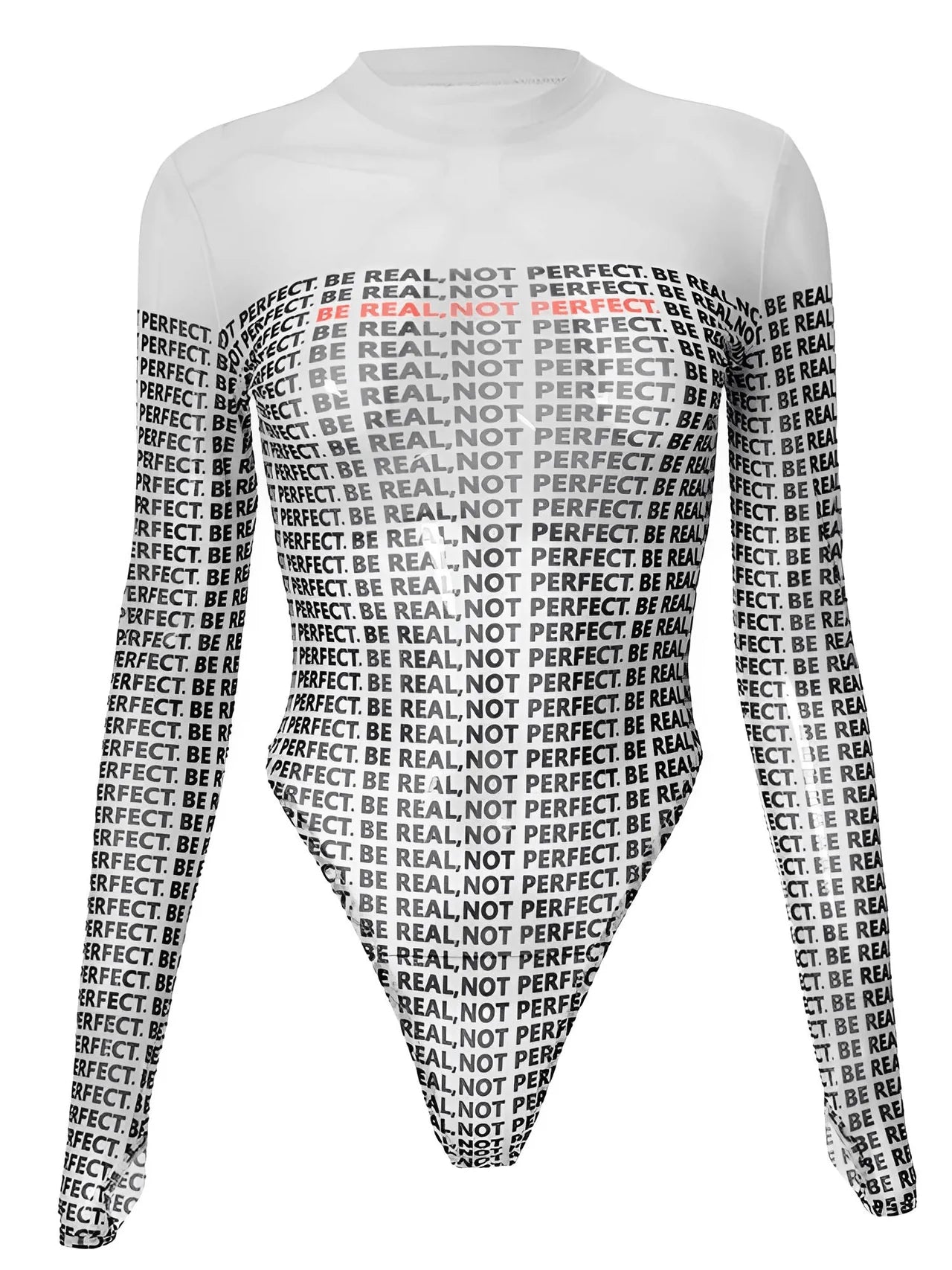 Be Real Mesh Long Sleeve Bodysuit
