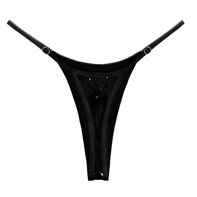 Sleek Metallic Adjustable Thong - Donny's Angel