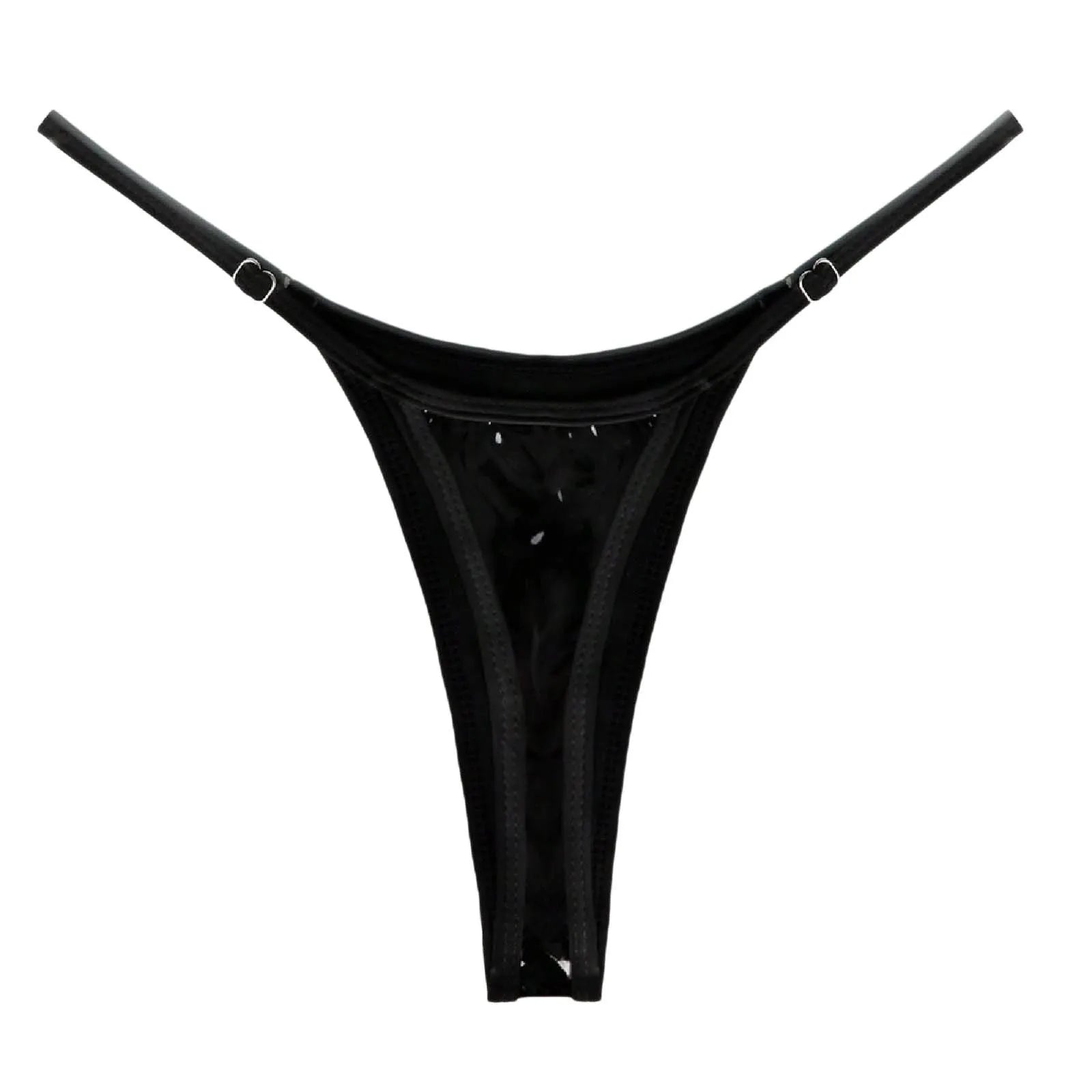 Sleek Metallic Adjustable Thong - Donny's Angel