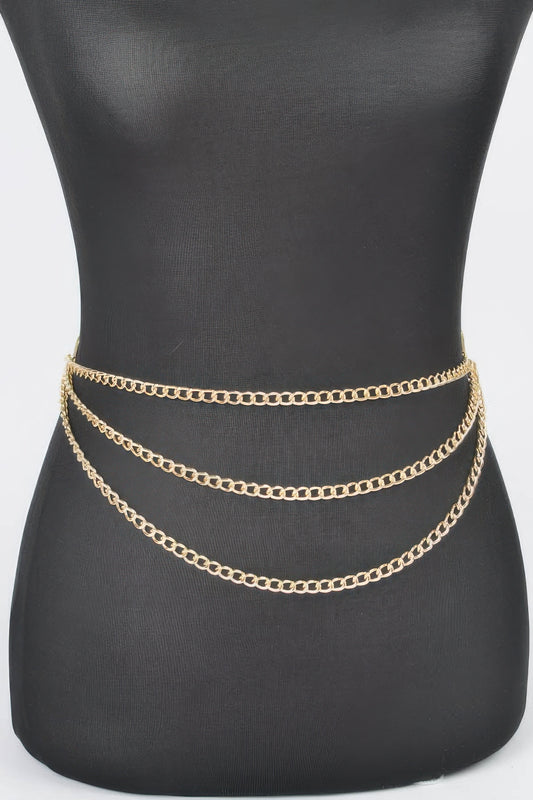 Multi Layered Chain Belt - Donny's Angel