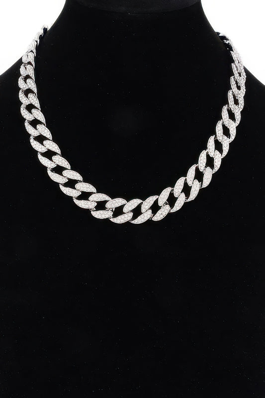 Hammered Bulk Chain Necklace - Donny's Angel