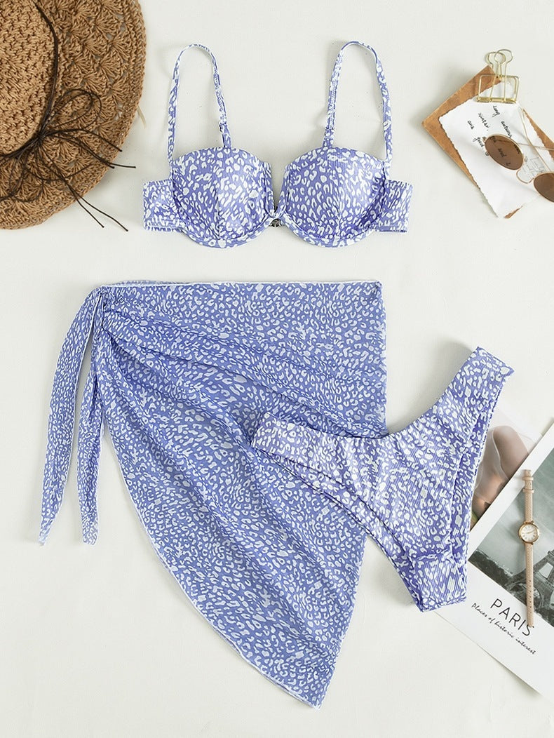Chic Untamed Print 3-Piece Swim Set - Donny's Angel