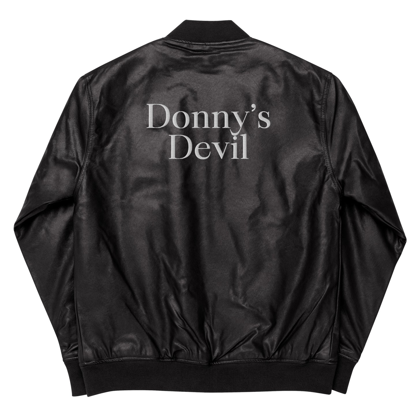 Donny's Devil Leather Bomber Jacket - Donny's Angel