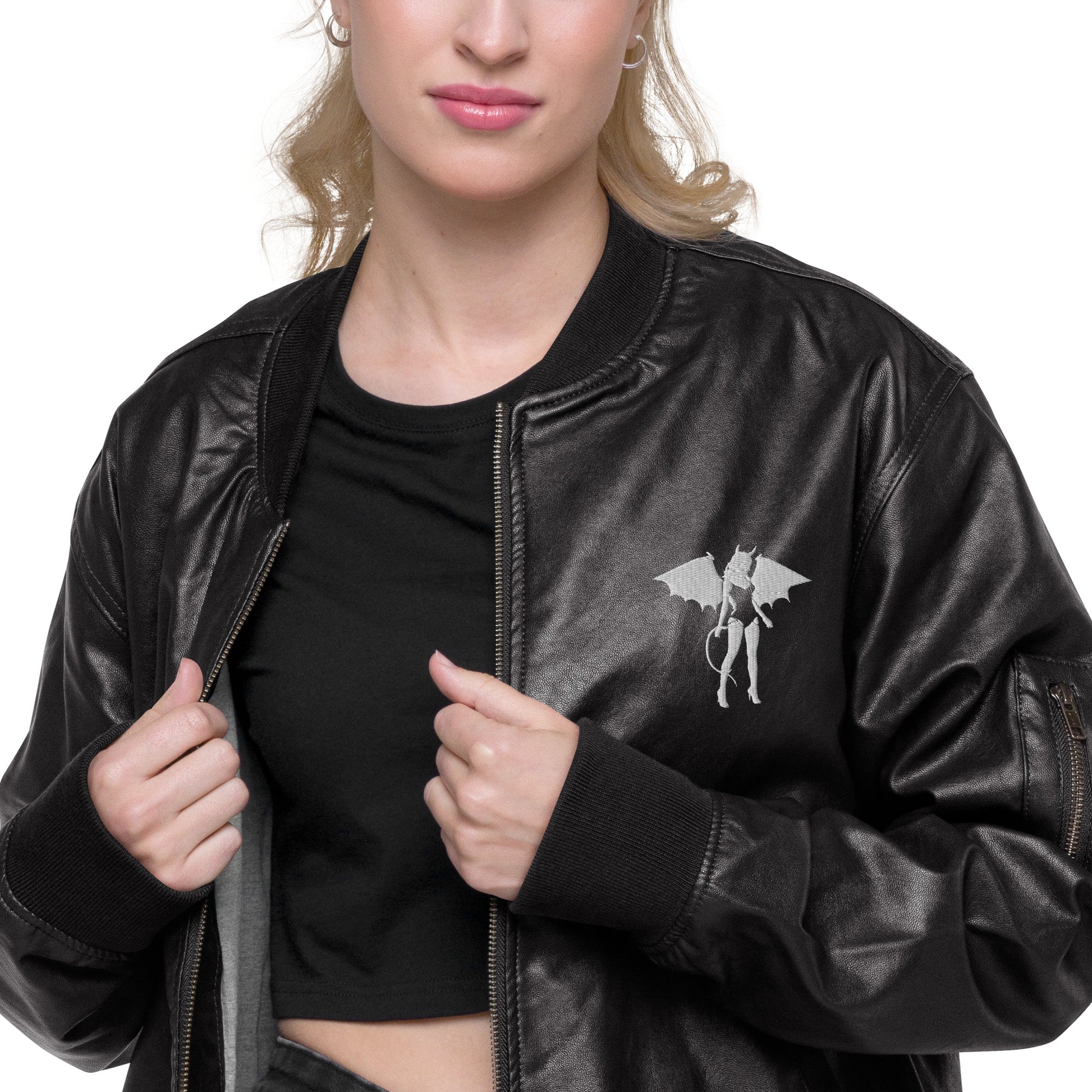 Donny's Devil Leather Bomber Jacket - Donny's Angel