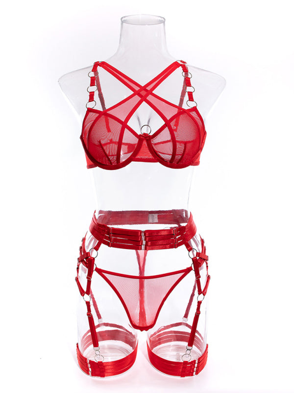 Sultry woven designed lingerie set - Donny's Angel